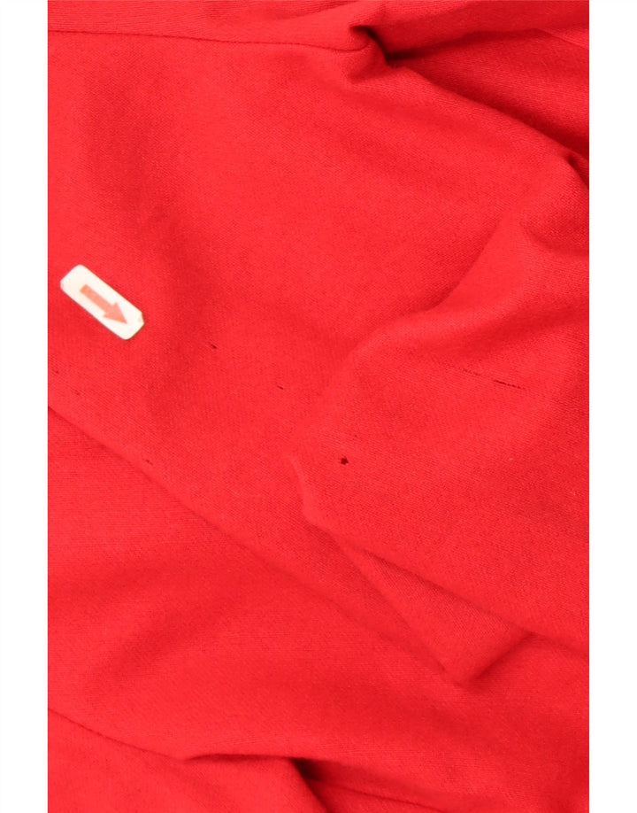 1957 Chaqueta estilo blazer larga para mujer Legendary IT 44 Bloque de color rojo medio