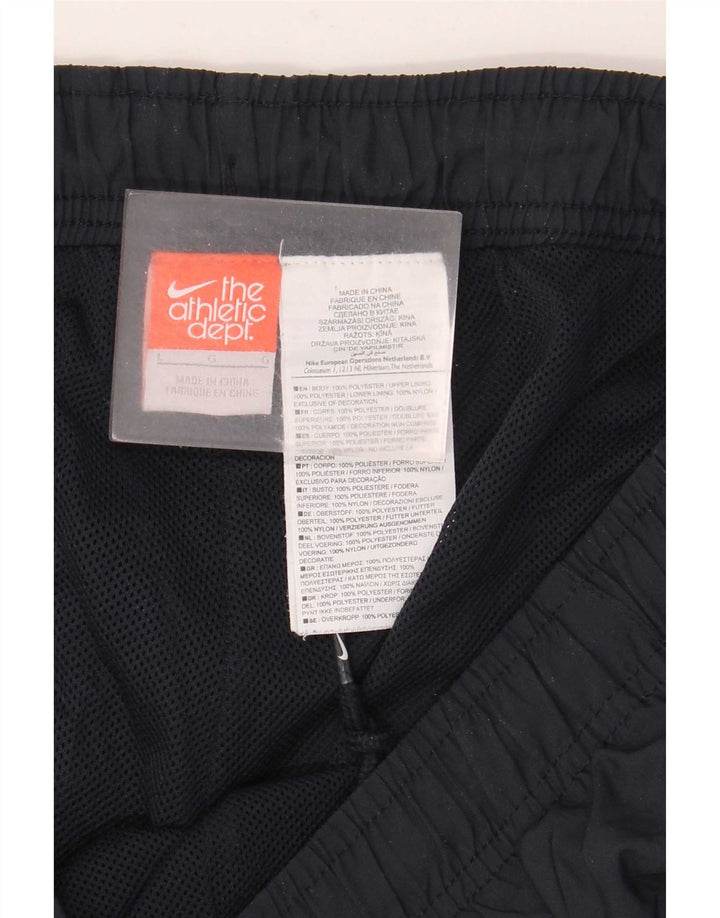 Nike - Pantalón de chándal para hombre, talla grande, poliéster negro
