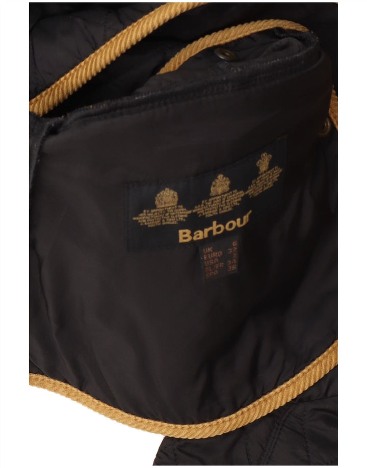 Barbour Chaqueta Acolchada Para Mujer UK 6 XS Poliamida Color Block Gris