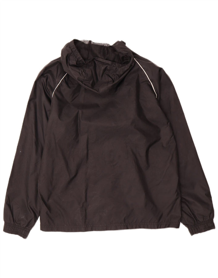 Adidas Chaqueta impermeable con capucha para niños 11-12 años Nylon negro