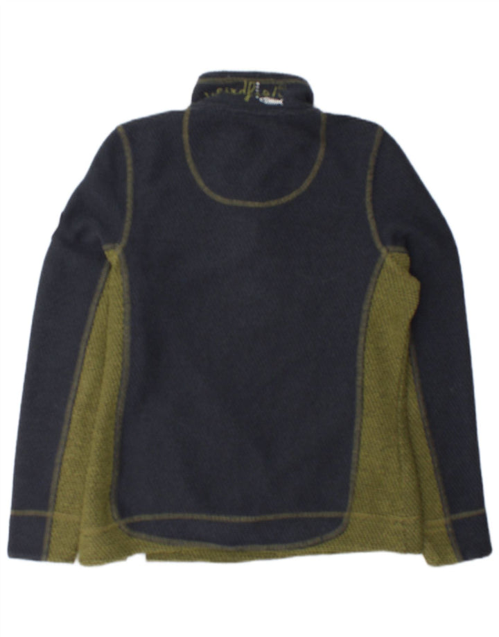Weird Fish Sudadera para mujer Jumper UK 12 Medium Azul marino Colorblock