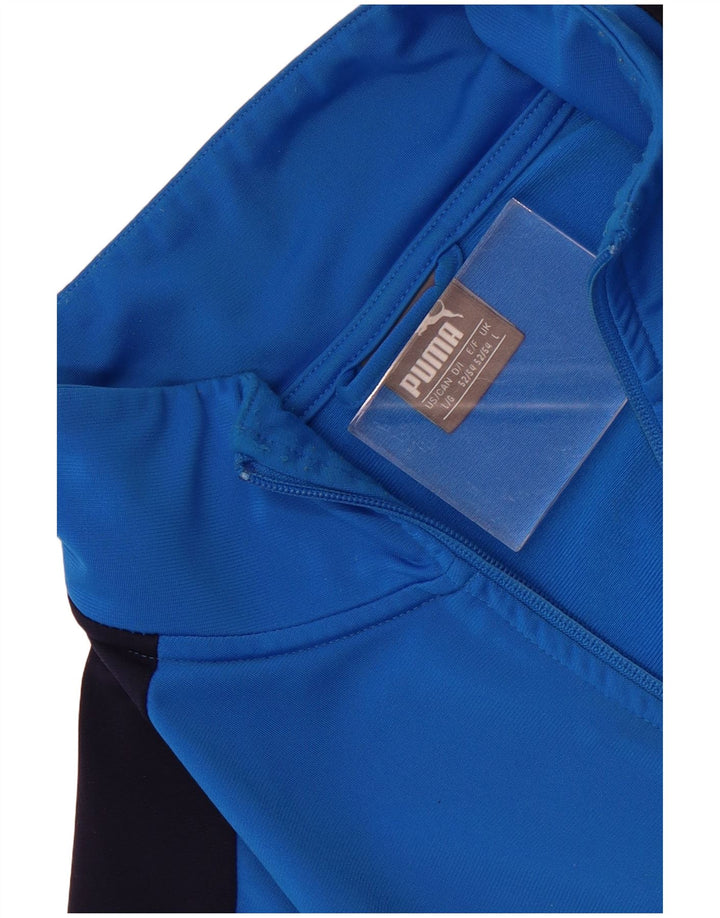 Puma Chaqueta de chándal para hombre con bloques de color azul grande Poliéster