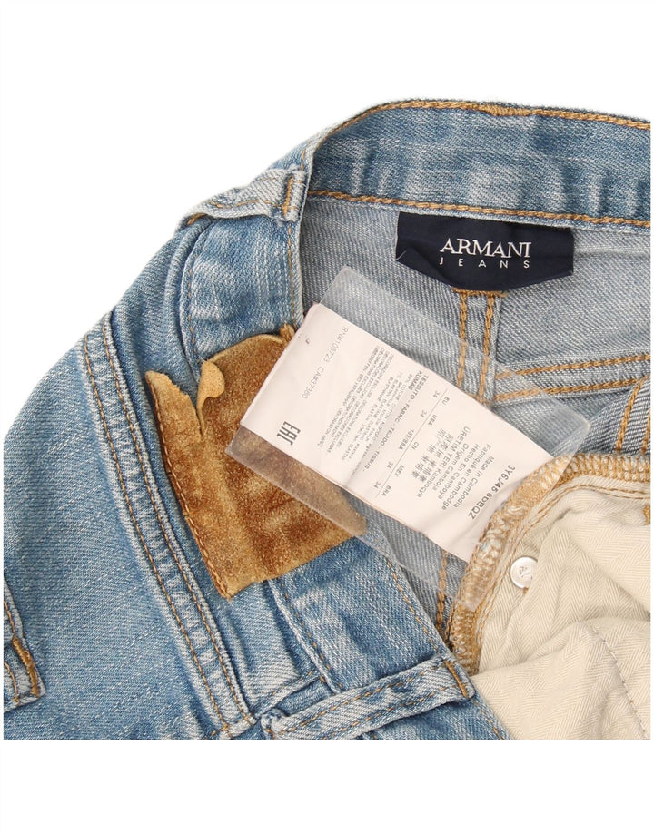 Vaqueros Armani Hombre Rectos W34 L32 Algodón Azul