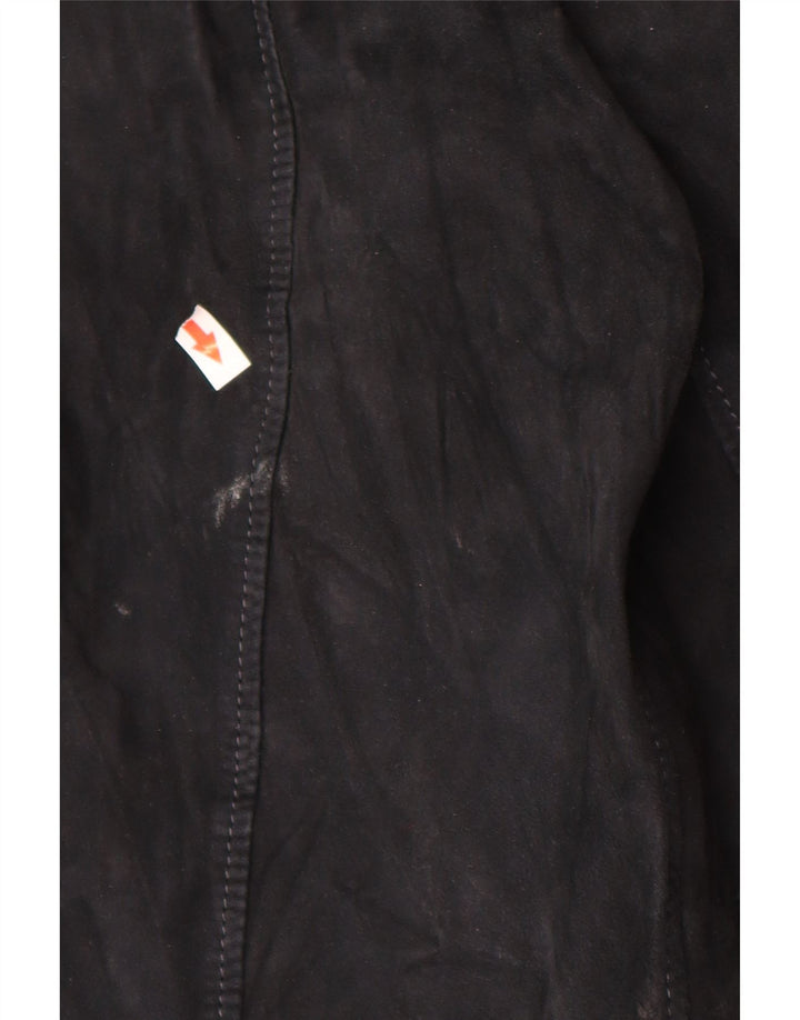 Jeckerson Chaqueta Bomber de Ante para Mujer UK 18 XL Azul Marino