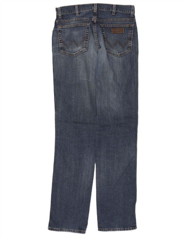 WRANGLER Vaqueros rectos elásticos Texas para hombre W32 L36 Algodón azul