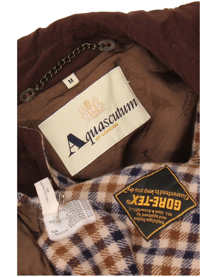 Aquascutum Abrigo extragrande Gore-Tex para mujer UK 44 Poliéster marrón medio