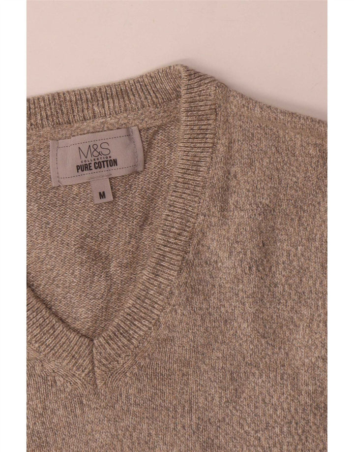 Marks & Spencer - Camiseta sin mangas para hombre, algodón beige medio