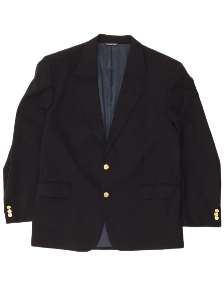 Urbis Chaqueta Blazer de 2 Botones para Hombre IT 52 XL Lana Azul Marino