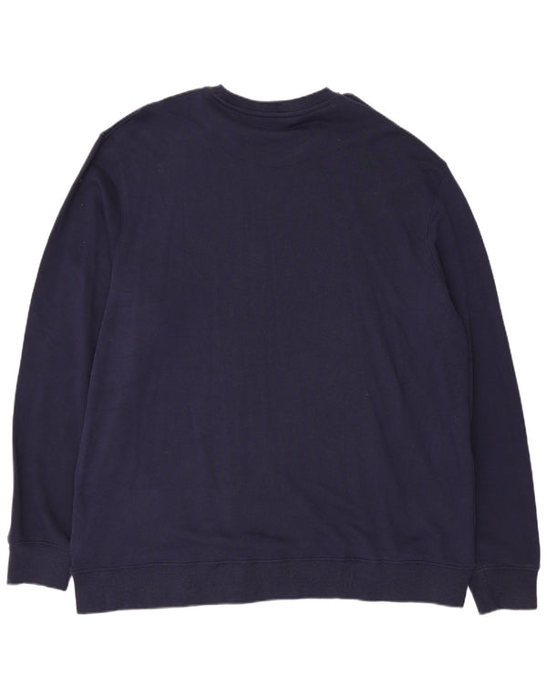 Wrangler Hombre Sudadera Jumper 2XL Azul Marino Algodón