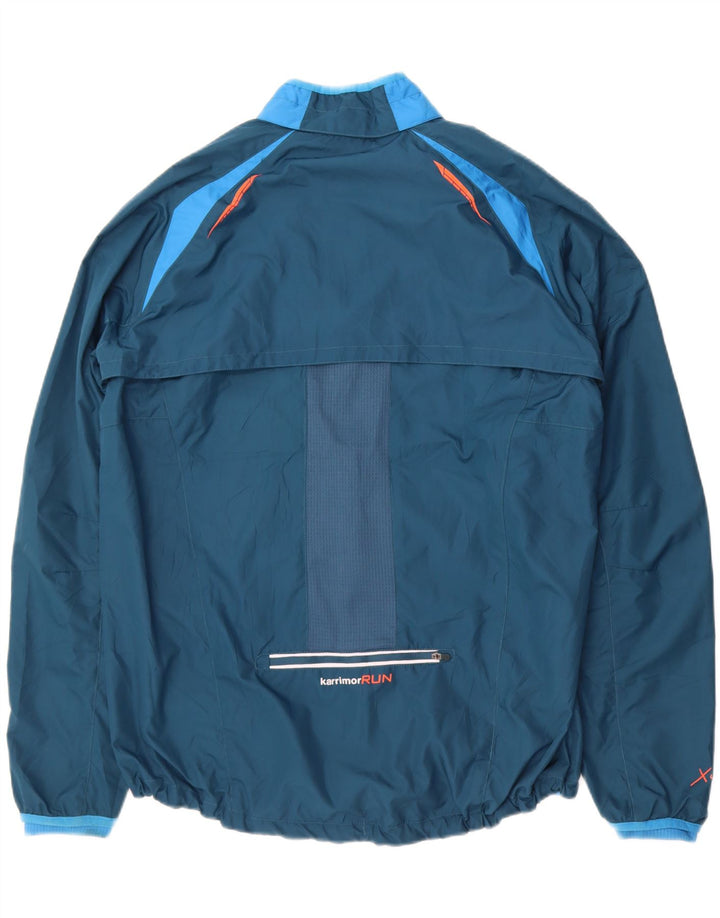 Karrimor Chaqueta de chándal para hombre UK 40 Large Azul Colorblock Poliéster
