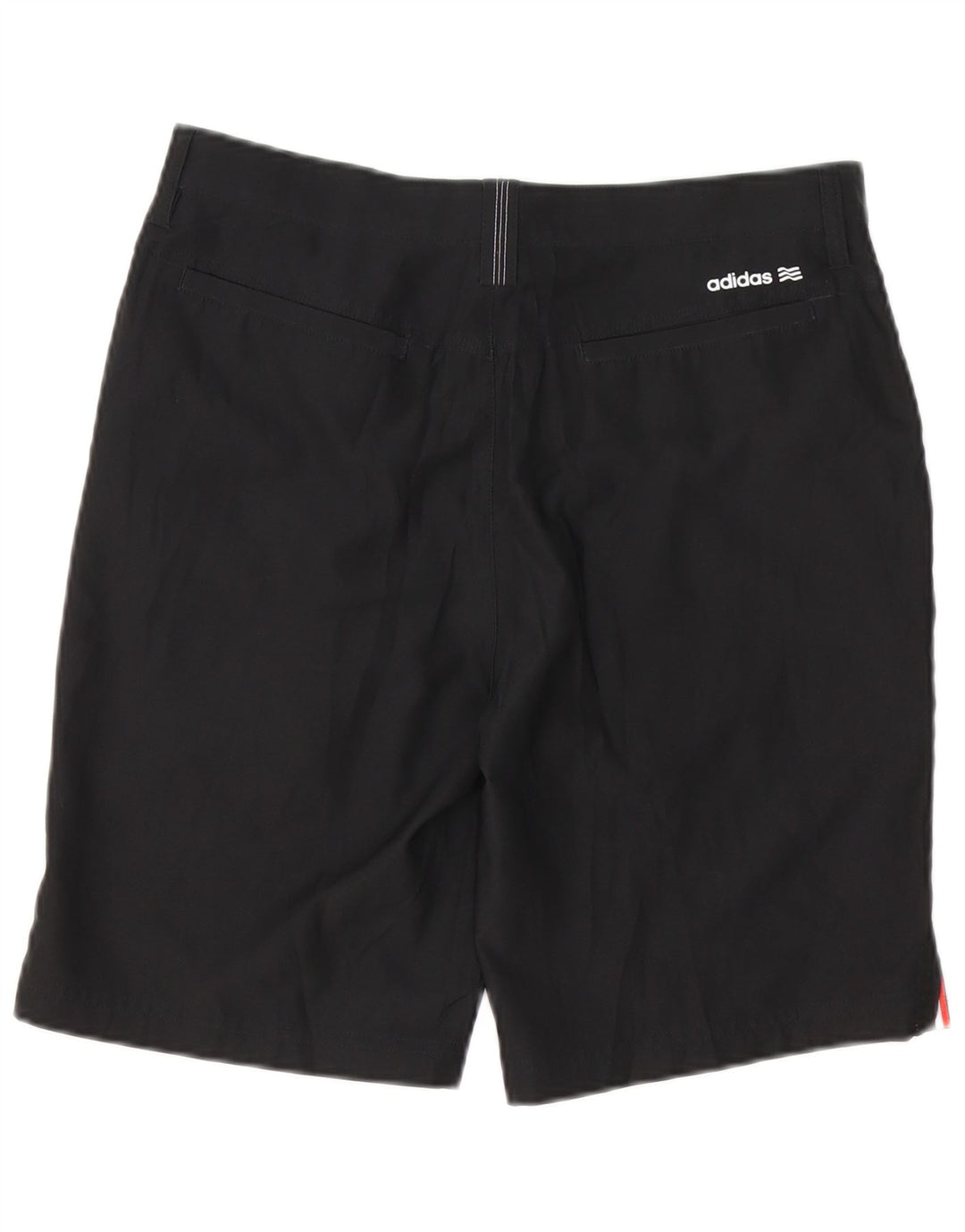 ADIDAS Pantalones cortos chinos para hombre mediano W32 algodón negro