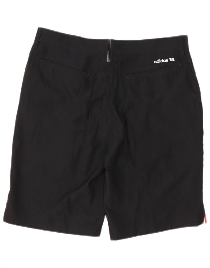 ADIDAS Pantalones cortos chinos para hombre mediano W32 algodón negro