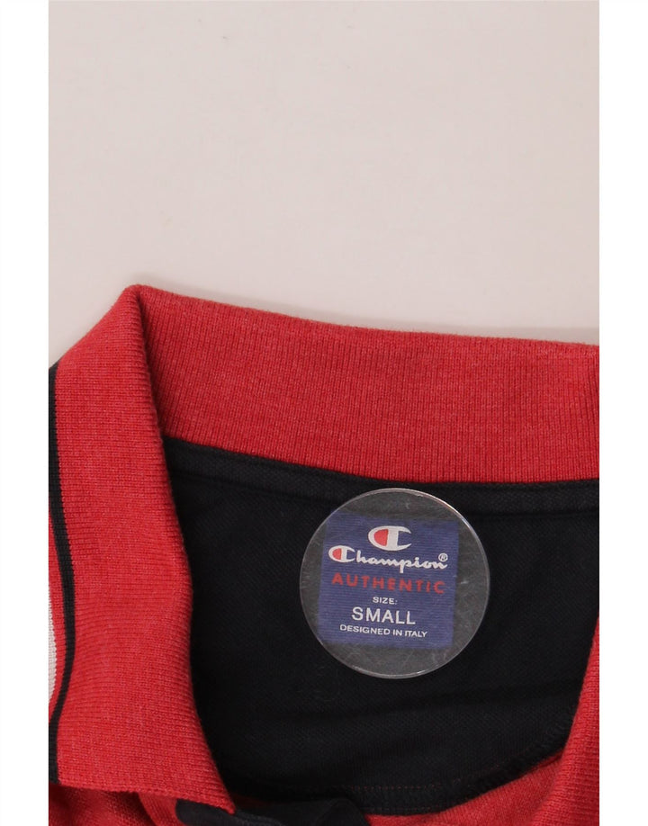 CHAMPION Polo para hombre pequeño rojo