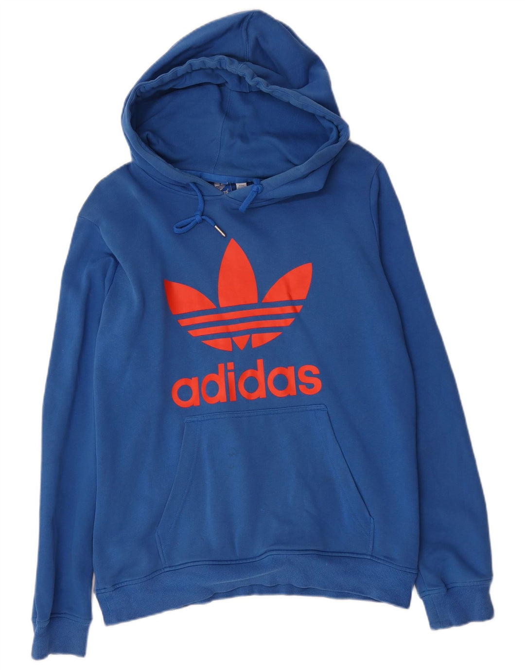 Adidas Hombre Sudadera Con Capucha Gráfica Jersey De Algodón Azul Medio