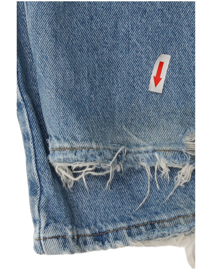 Zara Jeans Cargo Sueltos Mujer EU 40 Medium W30 L30 Algodón Azul
