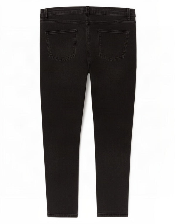 Marks & Spencer Vaqueros pitillo para mujer UK 14 Large W32 L26 Algodón negro