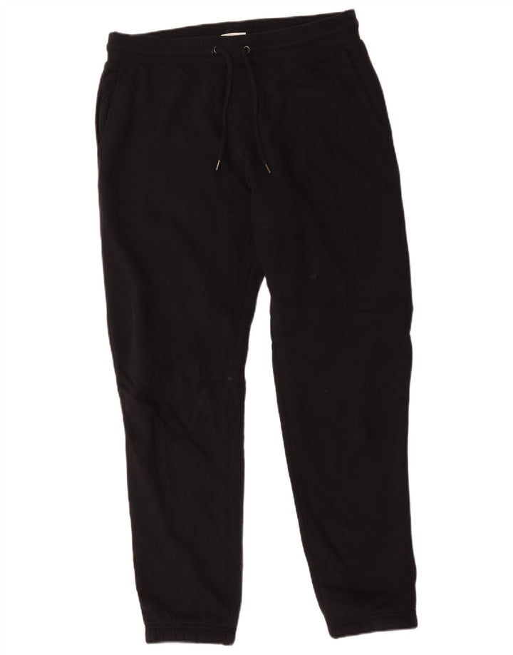 Marks & Spencer Hombre Pantalones De Chándal Joggers Medium Negro Algodón