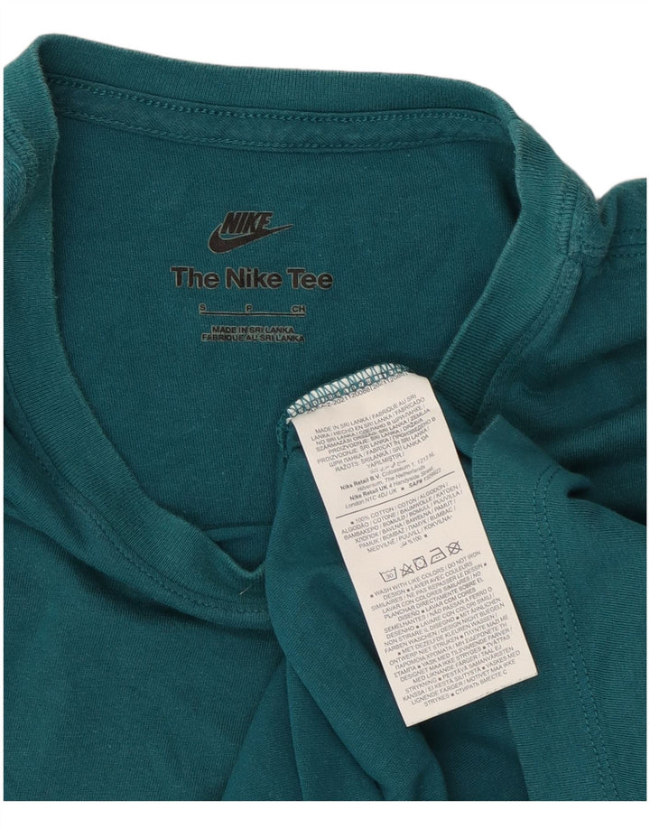 Camiseta Nike Hombre Top Small Azul Algodón