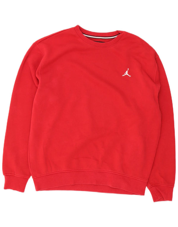 Jordan Hombre Sudadera Jumper Medium Rojo Algodón