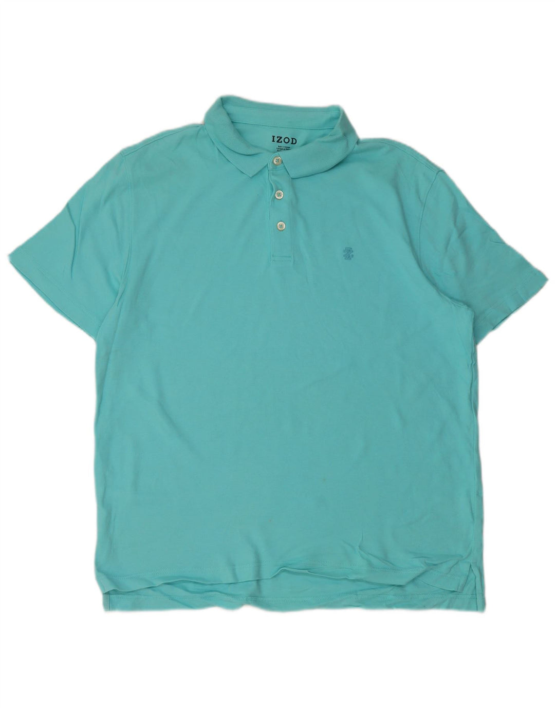 IZOD Polo para hombre de algodón azul grande