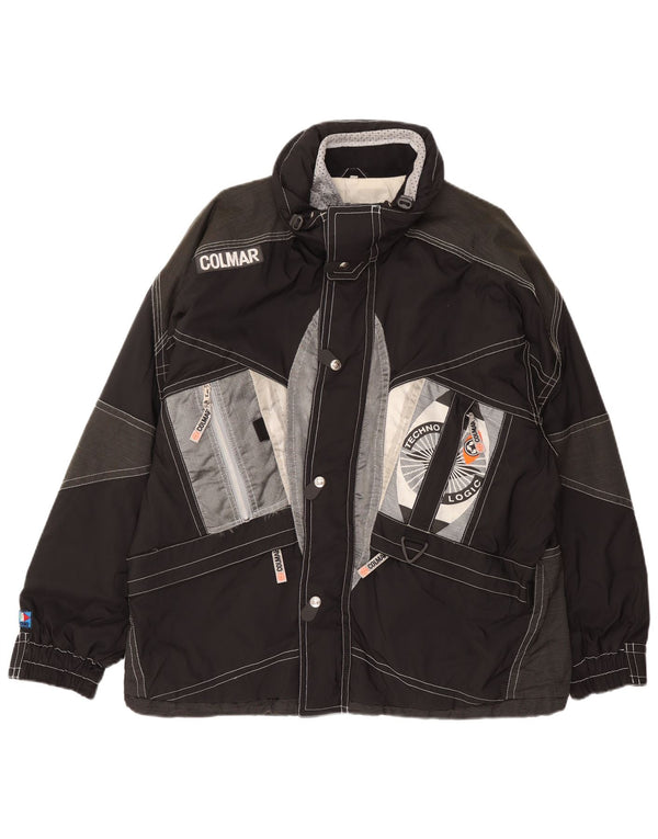 Colmar Chaqueta de esquí con capucha para hombre IT 52 Large Black Colourblock
