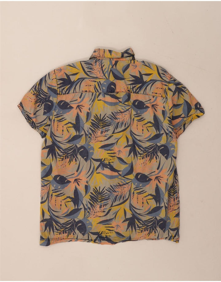 O'Neill Camisa de manga corta para hombre de algodón floral multicolor grande