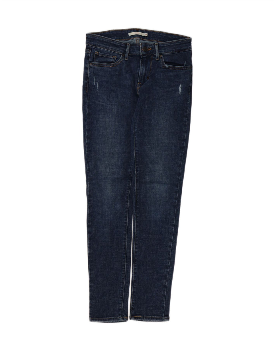 LEVI'S Jeans ajustados desgastados 711 para mujer W27 L29 Algodón azul