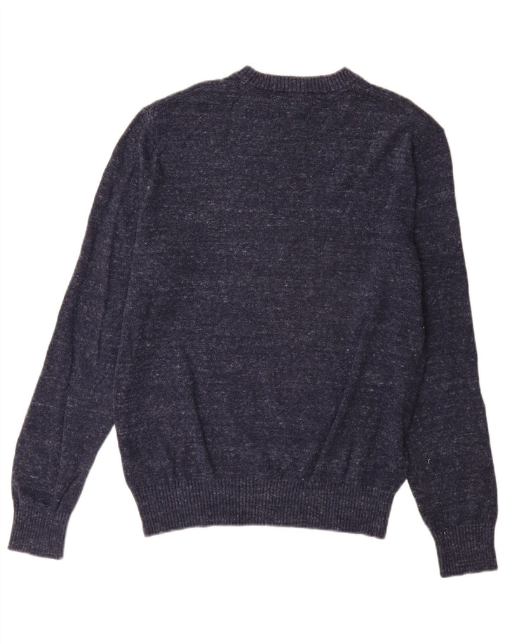 Gap Jersey De Cuello Redondo Para Hombre Jersey De Algodón Moteado En Azul Marino Medio