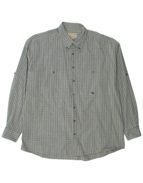 Camisa Camel Active Hombre XL Cuadros Azules