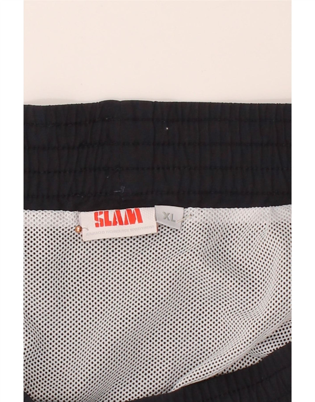 SLAM Mens Swimming Shorts XL Black Polyester Vintage Slam and Second-Hand Slam from Messina Hembry 