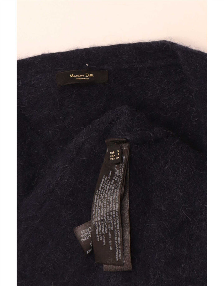Massimo Dutti Cárdigan Mujer UK 40 Small Azul Marino Poliamida
