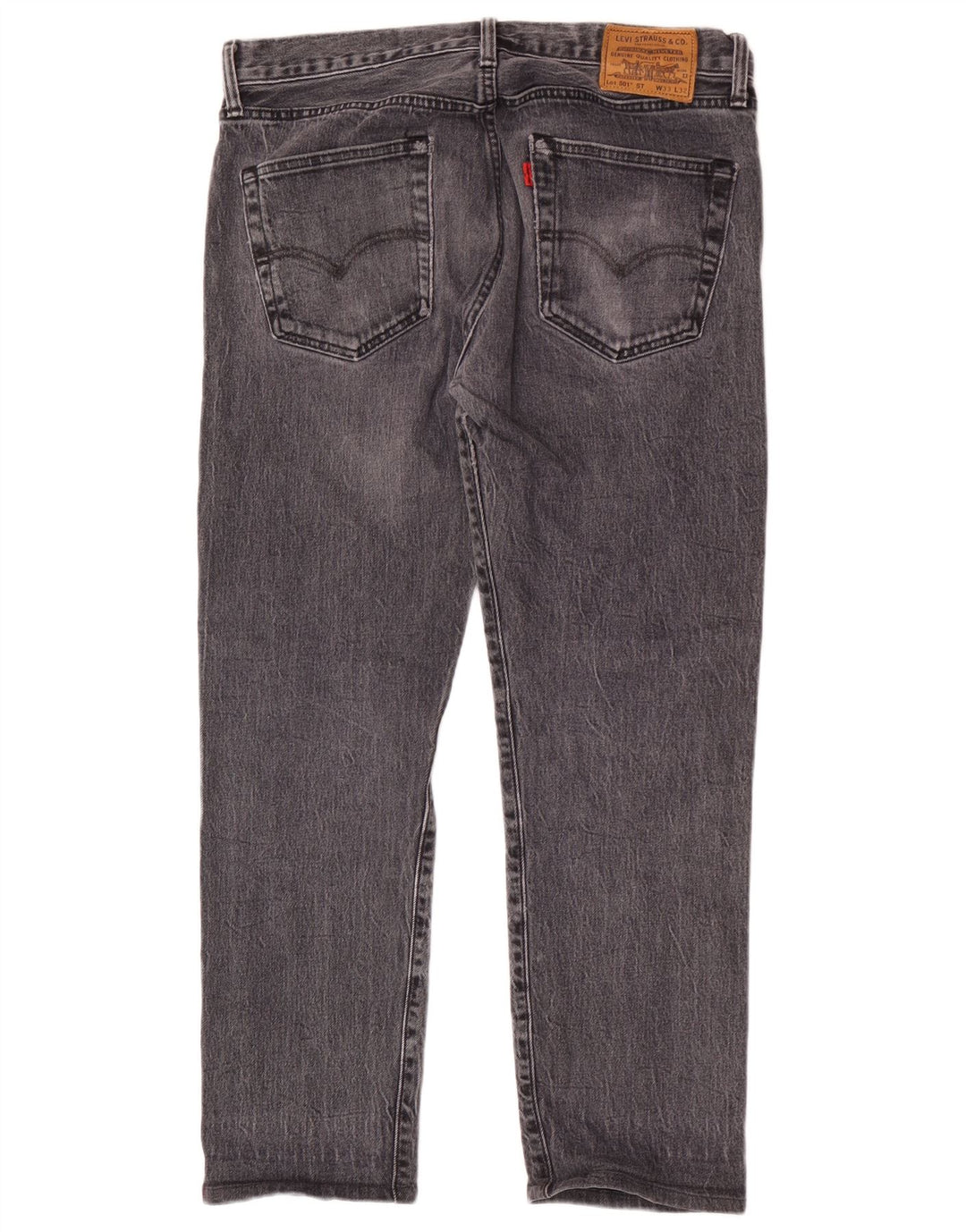 Levi's Vaqueros rectos 501 para hombre W33 L28 Algodón gris