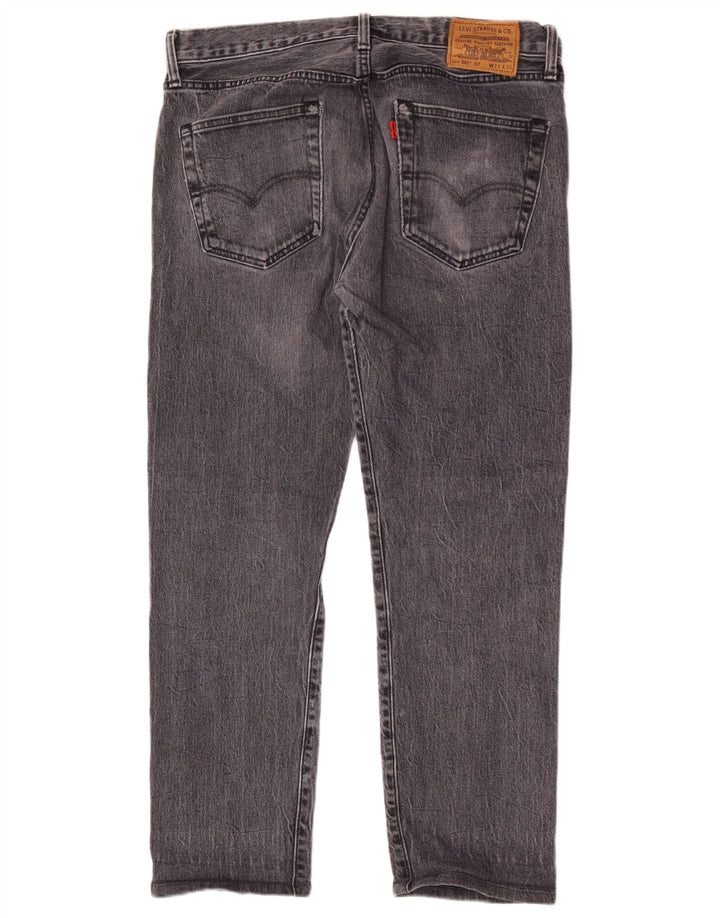 Levi's Vaqueros rectos 501 para hombre W33 L28 Algodón gris
