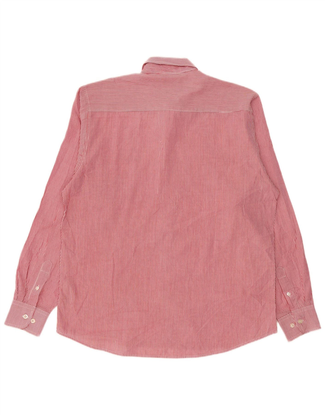 Pierre Cardin Camisa de corte regular para hombre XL Poliéster a rayas rojas