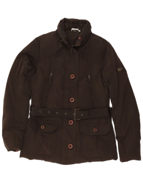 Chaqueta acolchada para mujer Ellesse UK 10 Small Marrón Poliéster