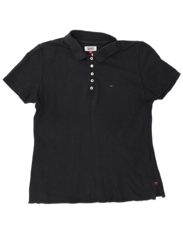 Tommy Hilfiger Polo para mujer UK 46 Grande Gris Algodón