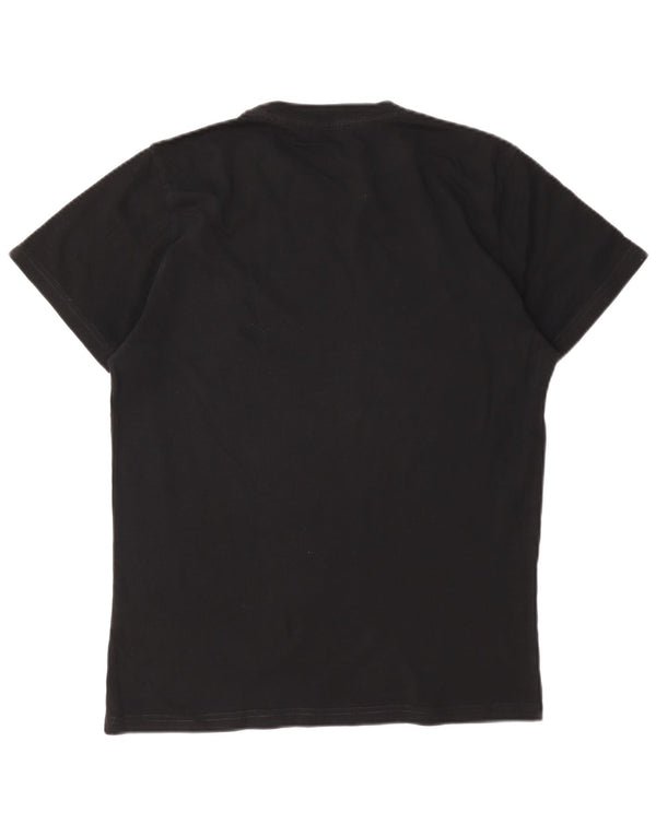Diesel Hombre Camiseta Gráfica Top Pequeño Negro