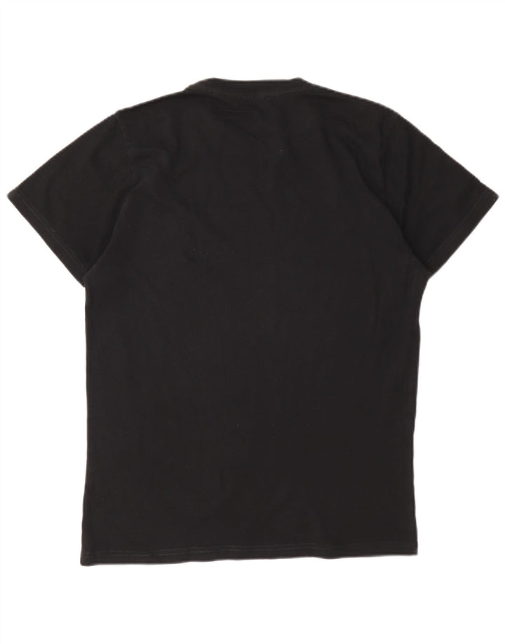 Diesel Hombre Camiseta Gráfica Top Pequeño Negro