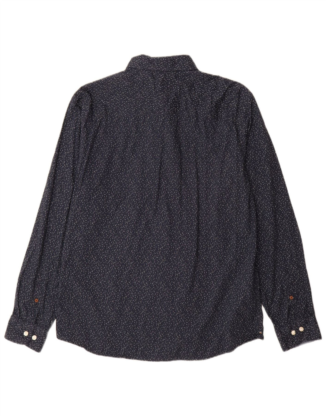 Camisa Jack & Jones Hombre XL Algodón Moteado Azul Marino