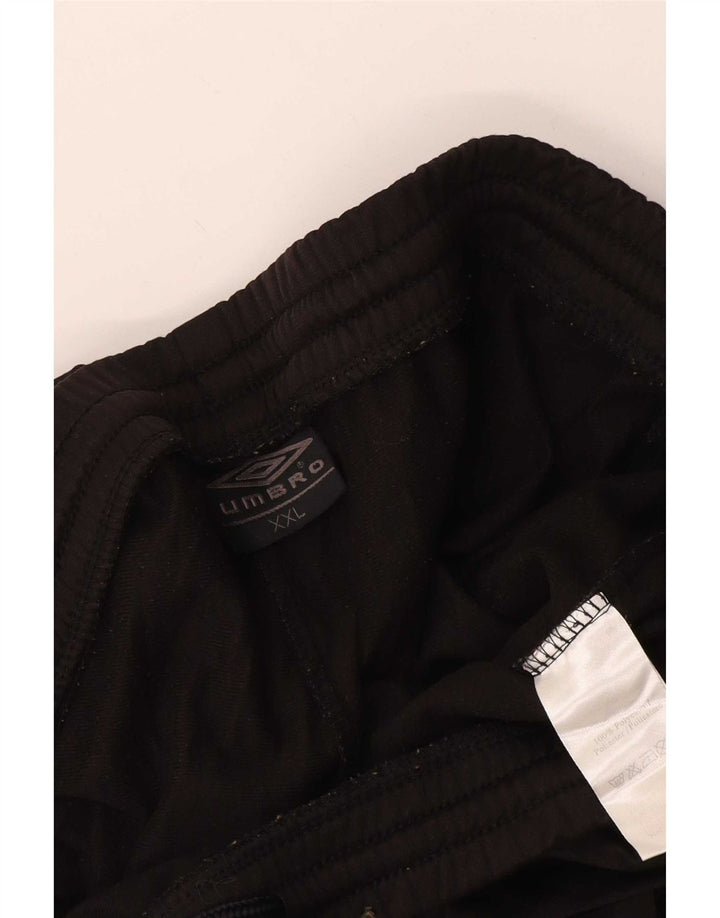 Umbro Pantalón de chándal gráfico para hombre 2XL Poliéster negro