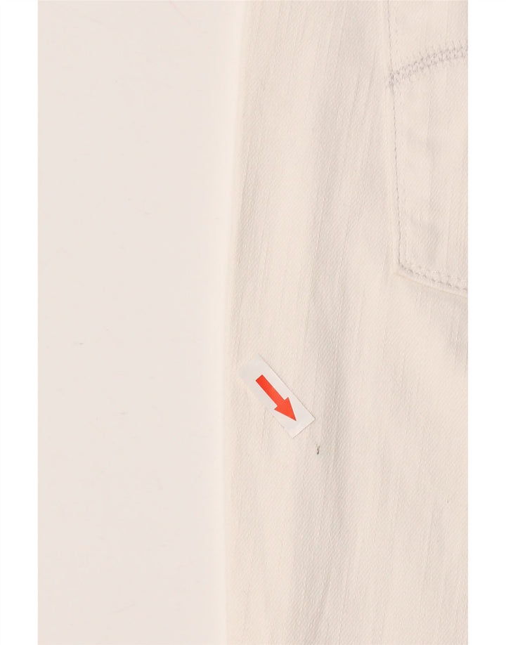 LEVI'S Jeans Capri 515 para Mujer US 14 Grande W36 L20 Algodón Blanco