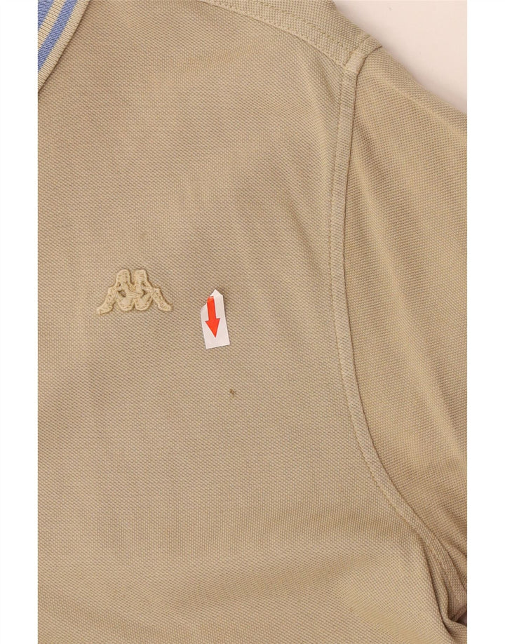 Polo Kappa Hombre Algodón Beige Medio