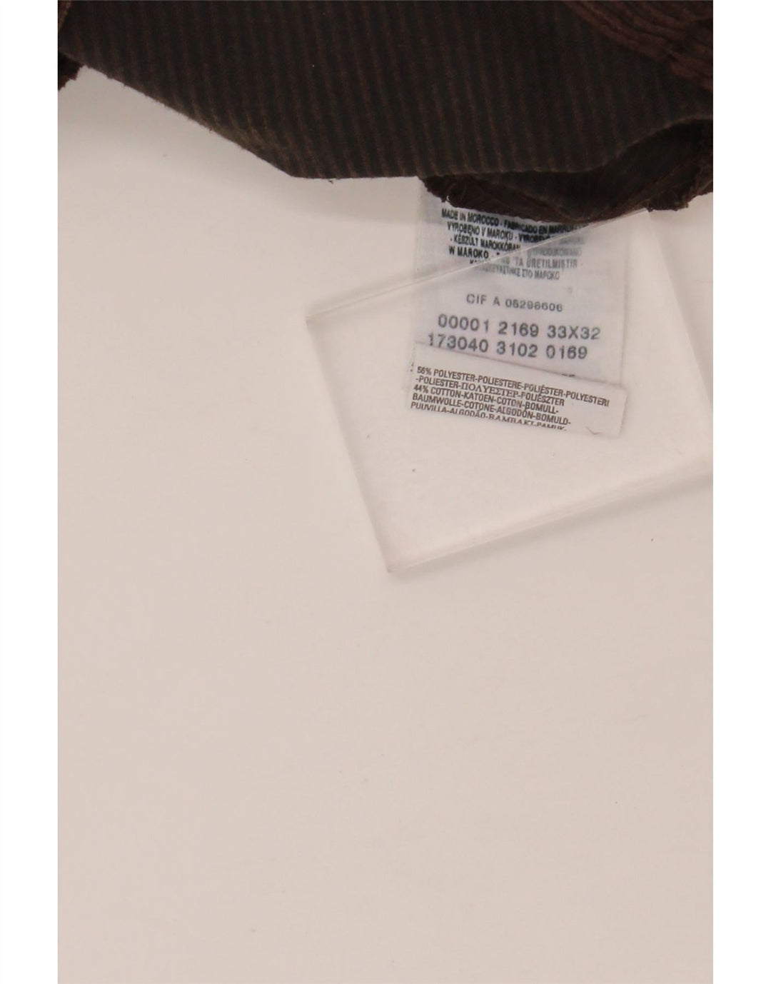 LEVI'S Pantalón recto de pana para hombre W33 L32 Poliéster marrón