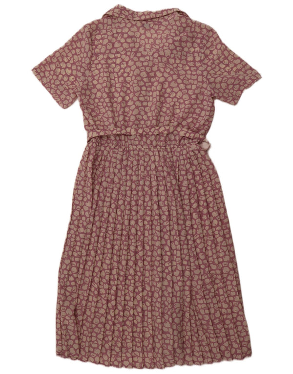 Vestido largo para mujer Classics UK 46 Poliéster con estampado animal morado grande