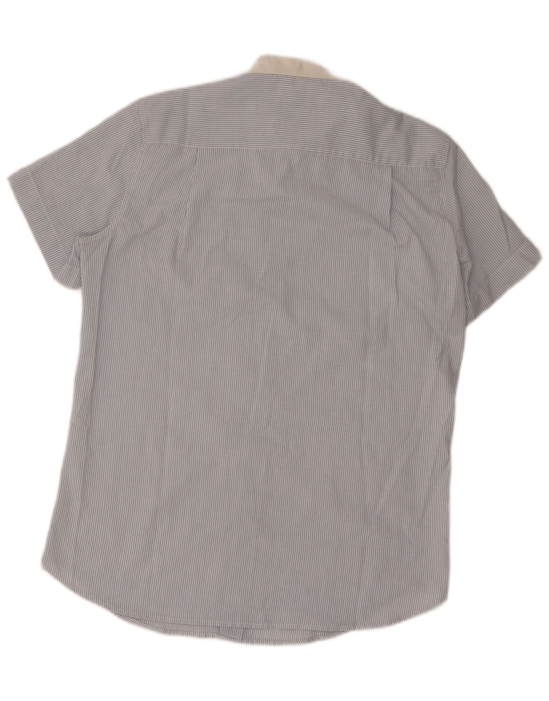 Camisa Wrangler Hombre De Manga Corta Azul Medio A Rayas