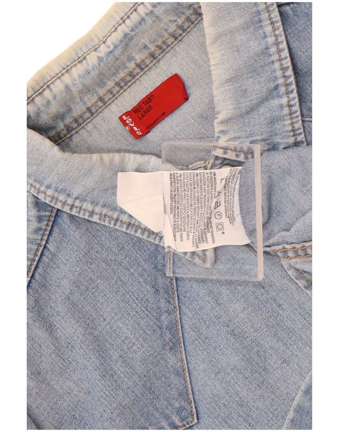Camisa vaquera Levi's para hombre de algodón azul grande