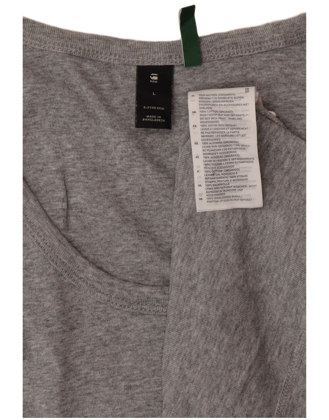 G-STAR Hombre Chaleco Top Grande Gris Algodón