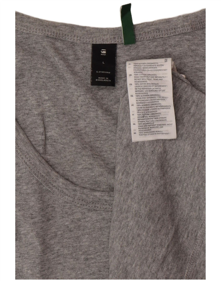 G-STAR Hombre Chaleco Top Grande Gris Algodón