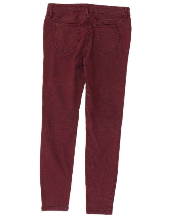 Vaqueros Jegging para mujer Fat Face UK 12 Medium W32 L29 Algodón burdeos