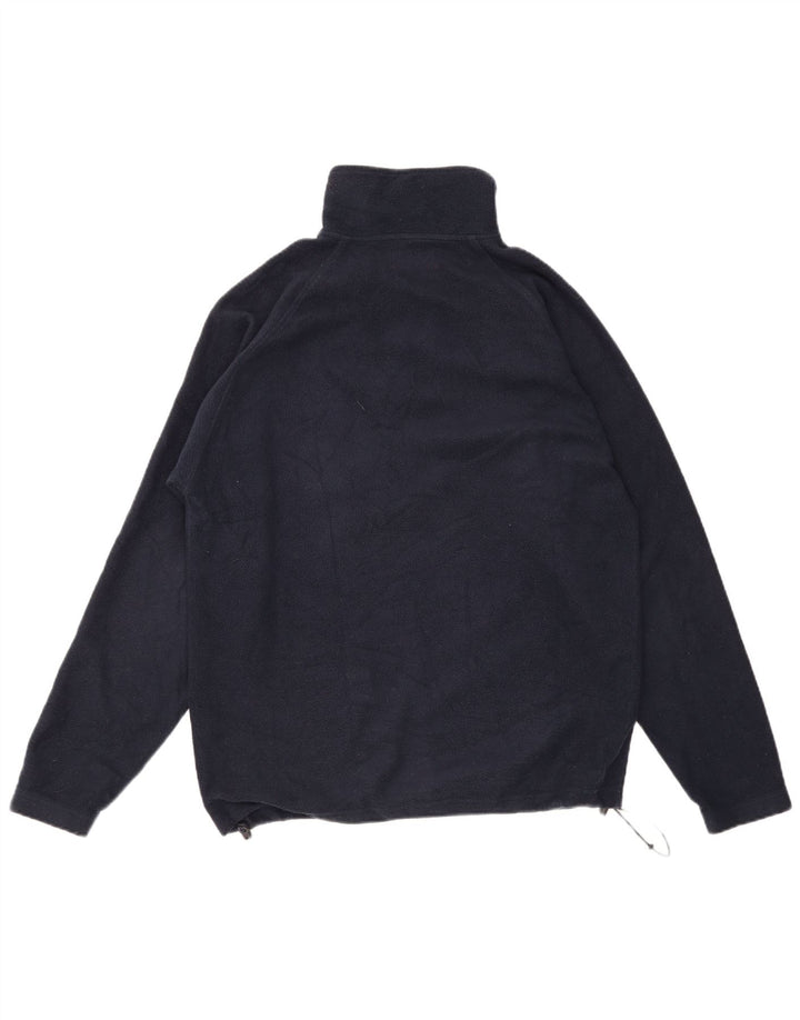 KAPPA Hombre Jersey De Forro Polar Con Cremallera Y Cuello Medio Azul Marino